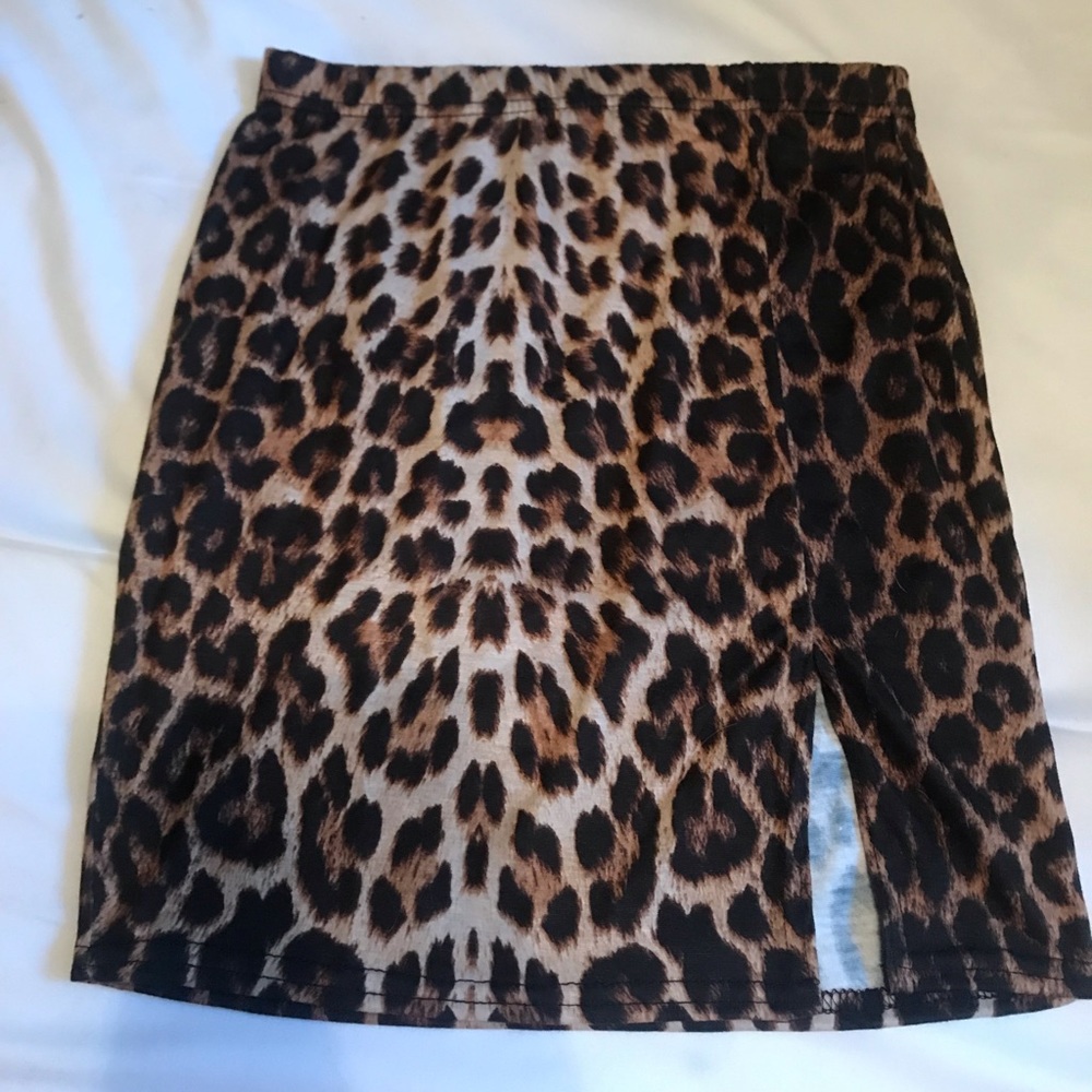 Nasty gal cheetah mini skirt